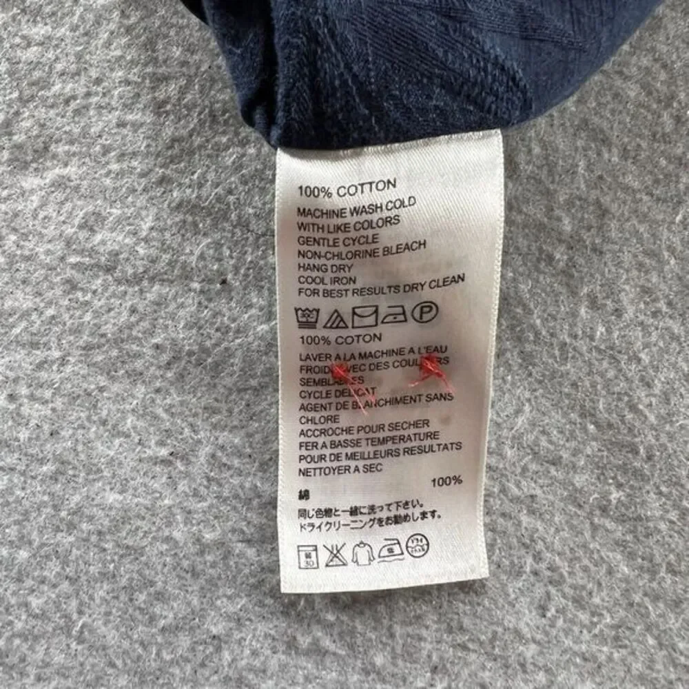 Tommy Bahama Shirt Mens Size XL Island‎ Modern Fit Jacquard Flip Cuff Textured